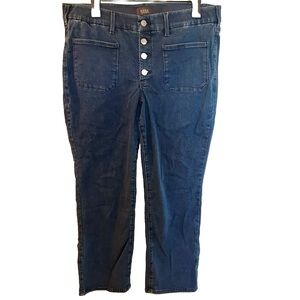 NYDJ - Size: 0X Waist Match Lift x Tuck Elastic Waist Button Fly Blue Jeans